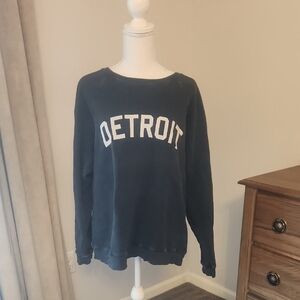 Detroit Crewneck Sweatshirt - Navy Blue